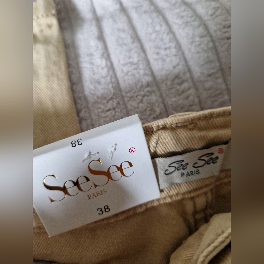 Straight leg cotton trousers - Picture 8 of 8